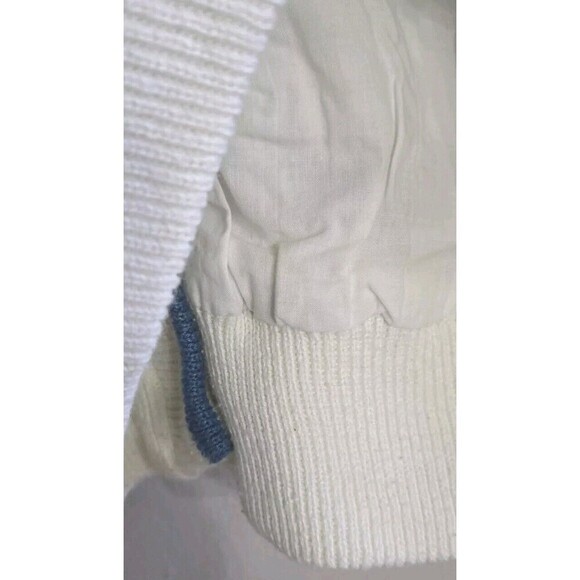 Vintage Mondi Cardigan Women's 34 US 6 Cream Argoyle Button Front Cotton Crop - Picture 6 of 7